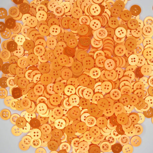 10mm Orange 4-Hole Buttons 20pk