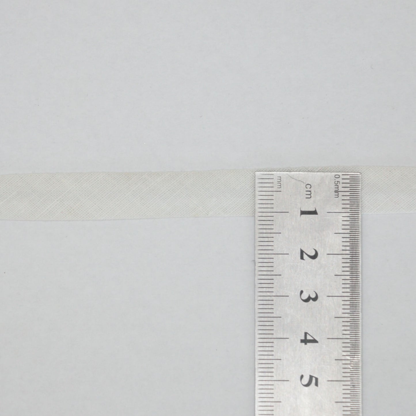 10mm White Folded Bias-Binding per/metre