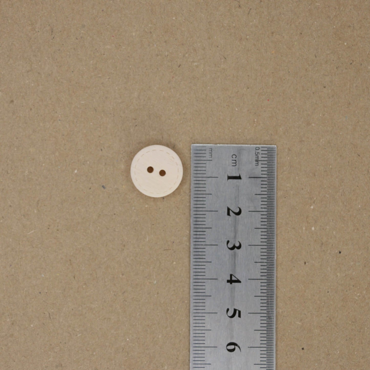 11mm Pink Stitch Border 2-Hole Buttons 10pk