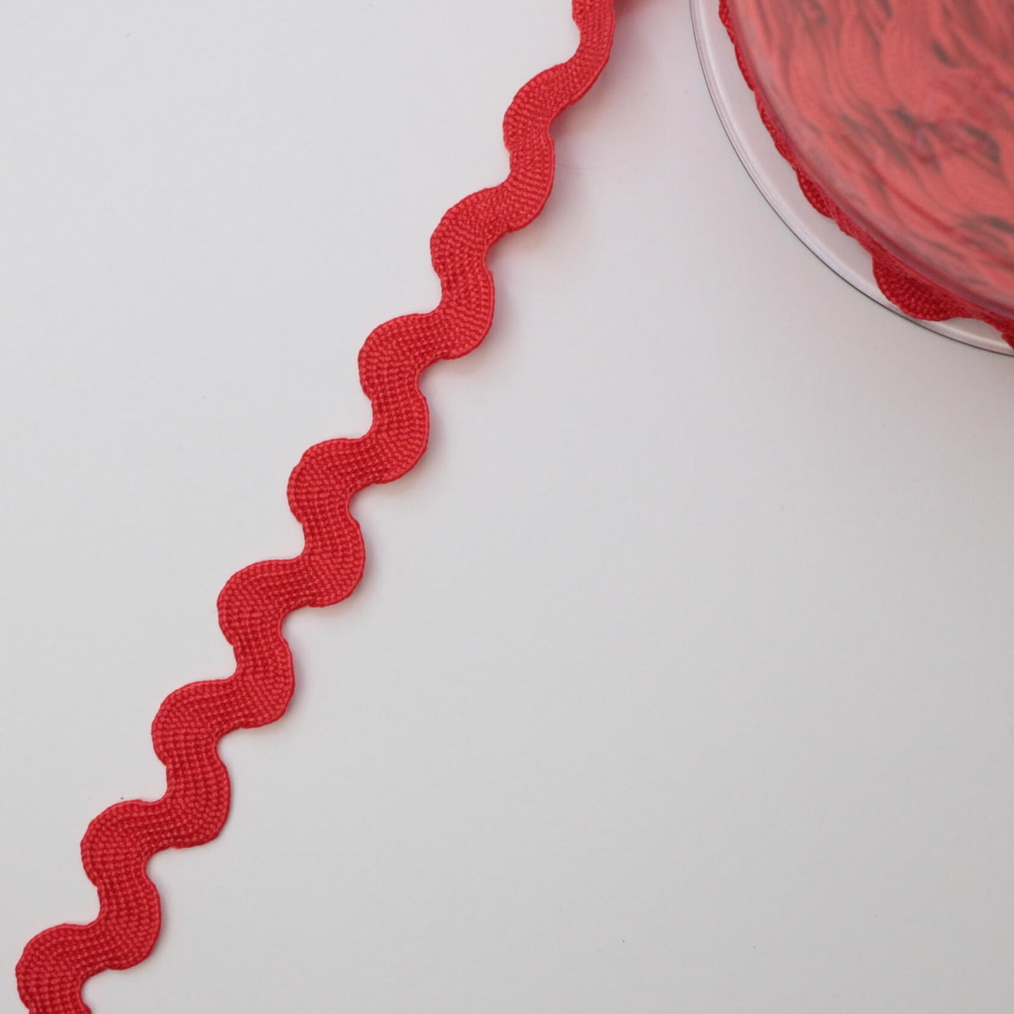 13mm Red Jumbo Ric-Rac Trim per/metre