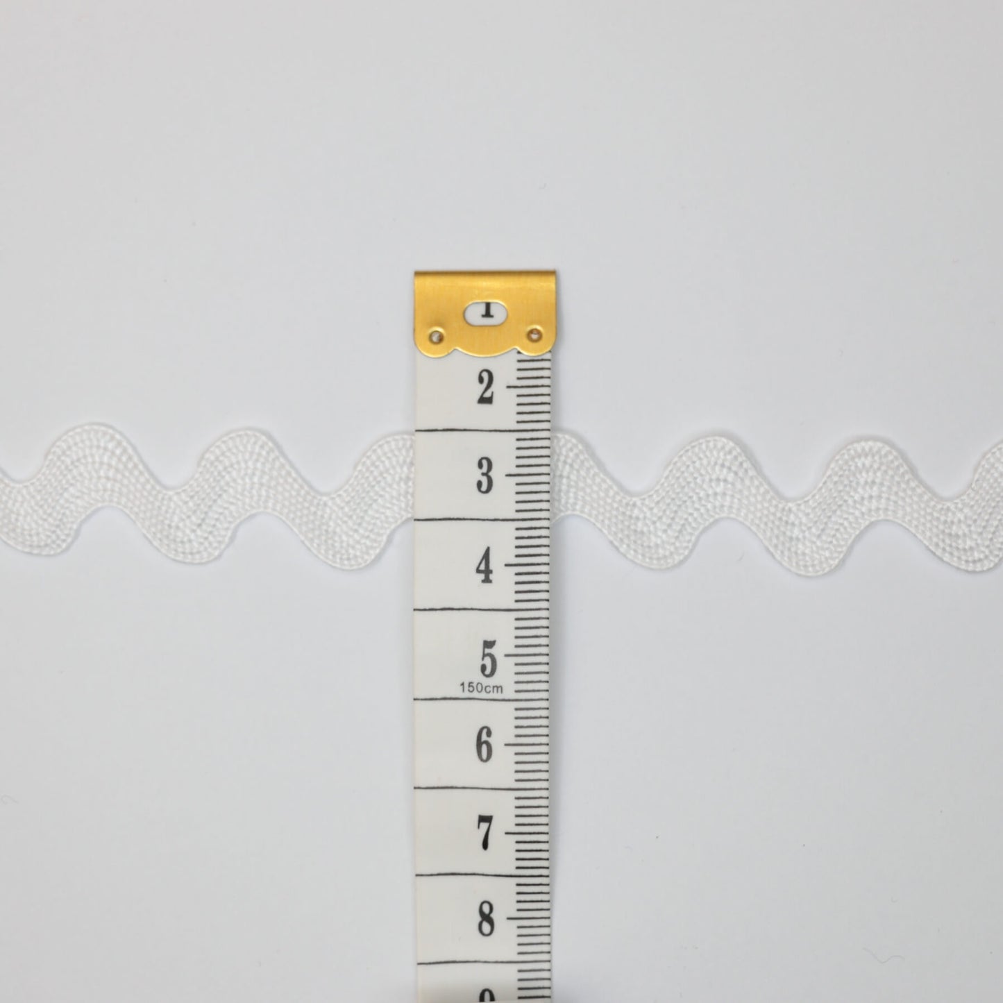 13mm White Jumbo Ric-Rac Trim per/metre