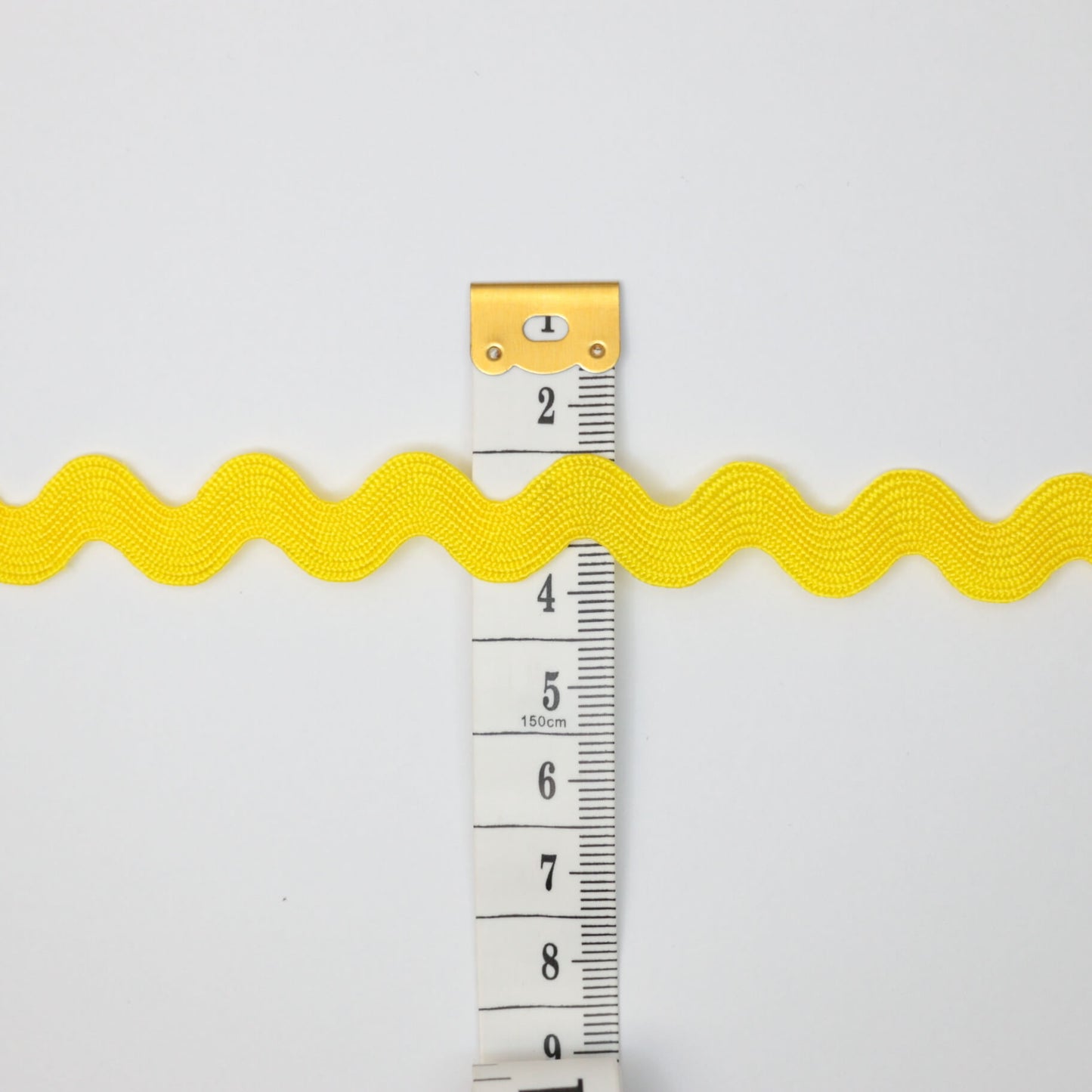 13mm Yellow Jumbo Ric-Rac Trim per/metre