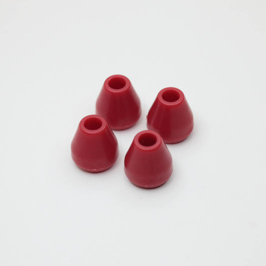 14mm x 4mm Red Cord Ends 4pk