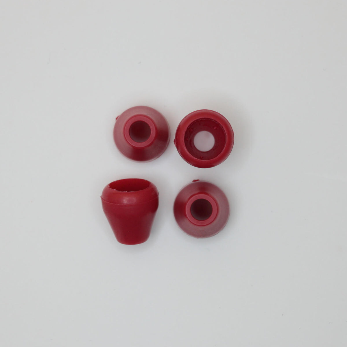 14mm x 4mm Red Cord Ends 4pk