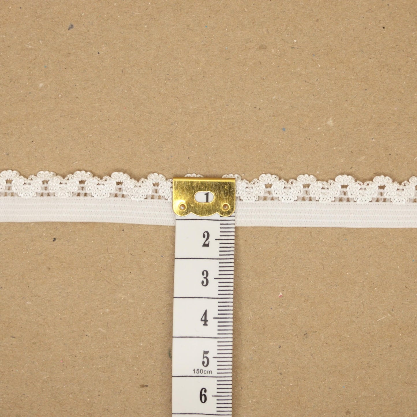 15mm White Picot Elastic 3m