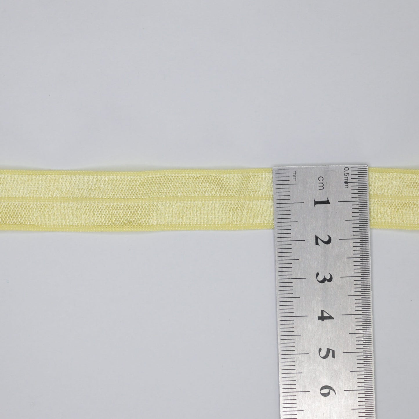 16mm Yellow Foldover Elastic Band 450cm