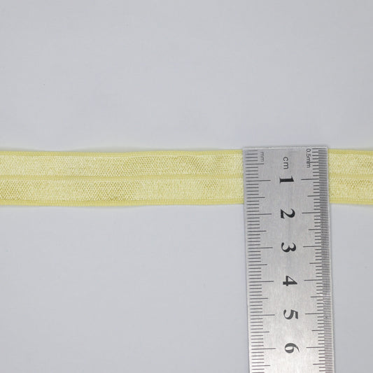 16mm Yellow Foldover Elastic Band 450cm