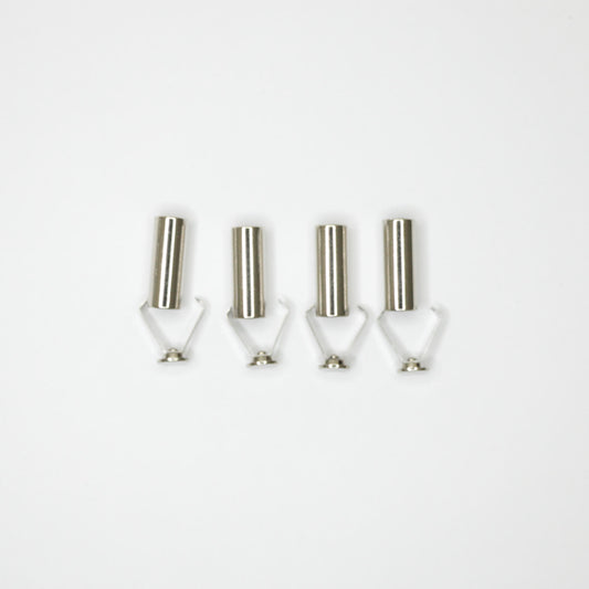 18mm x 6mm Slivery Heavy-Duty Cord Aglets 4pk