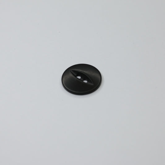 20mm Black Fisheye 2-Hole Buttons 12pk