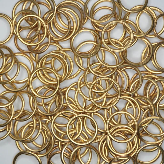 20mm Golden Aluminium Rings 20pk