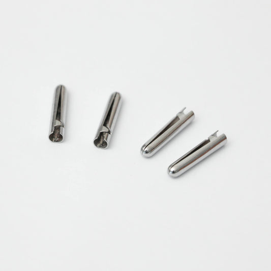 20mm Silver Metal Aglets 4pk