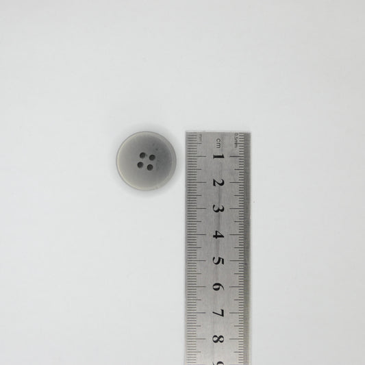 24mm Black & Grey-Rim 4-Hole Buttons 10pk