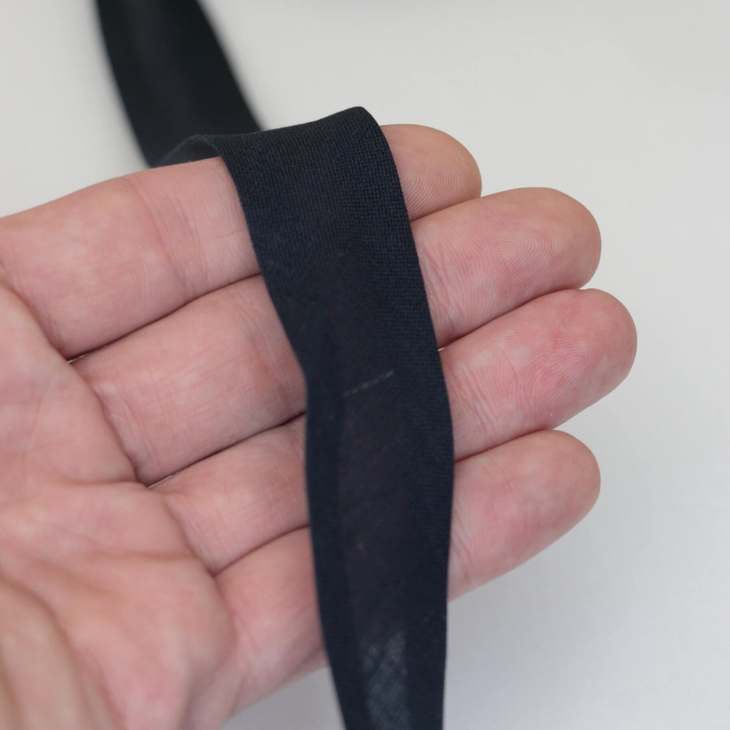 25mm Navy Cotton Folded Bias-Binding per/metre