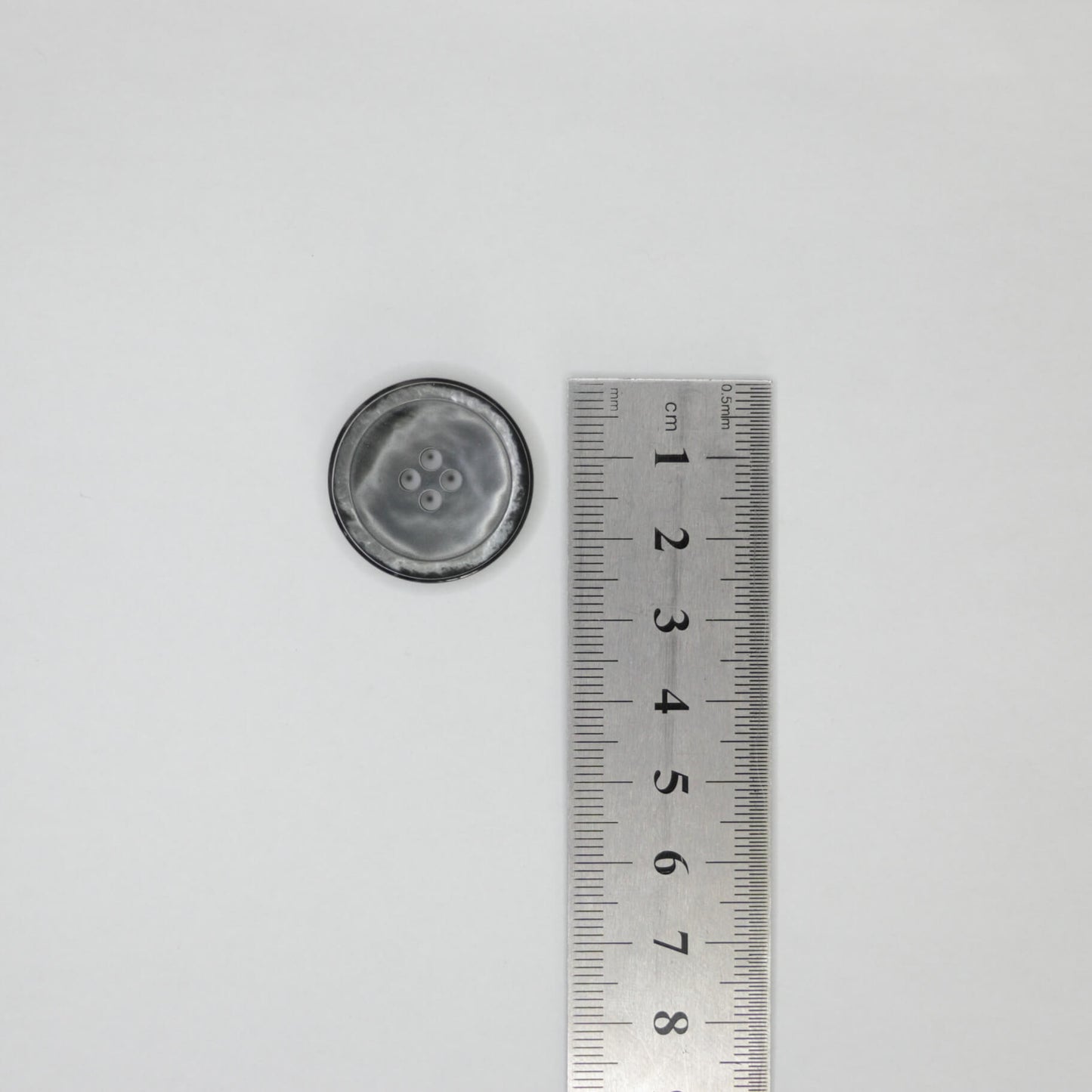 26mm Large Silvery 4-Hole Buttons 10pk
