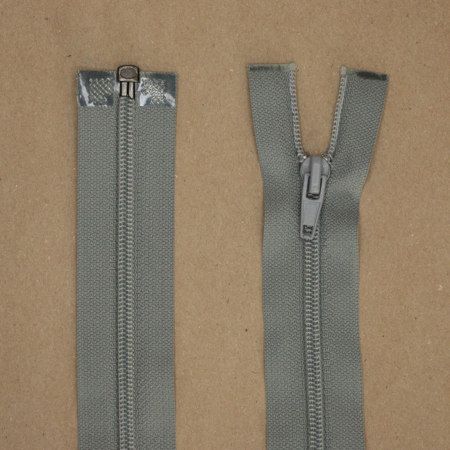 32cm (13 inch) Mid-Grey Nylon Open-End Zip