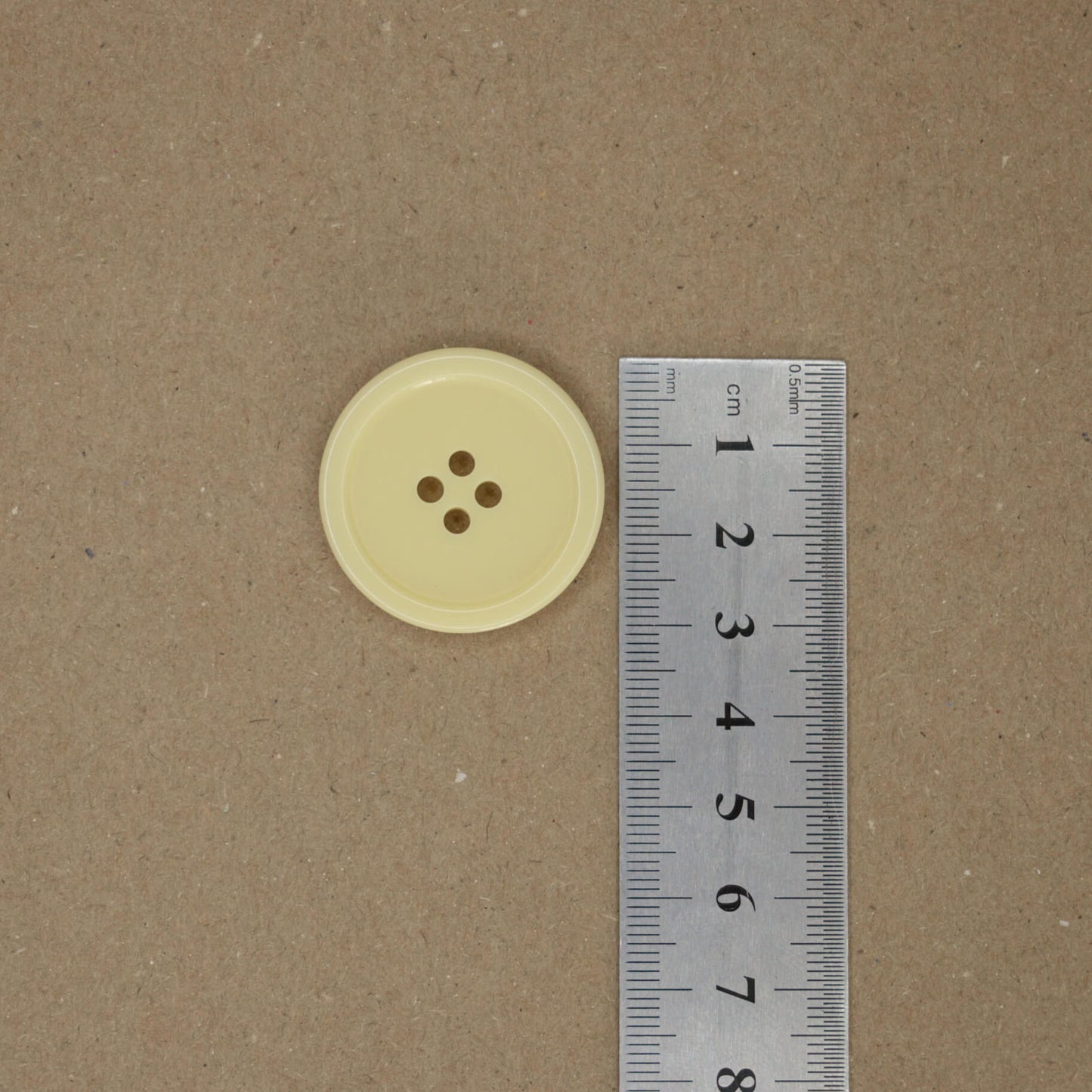 32mm Large Cream 4-Hole Buttons 10pk