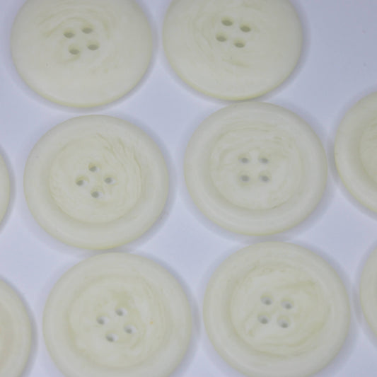 38mm Off-White 4-Hole Buttons 10pk