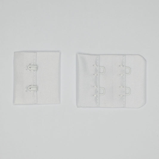 38mm White Bra Hook & Eye 2 Pairs