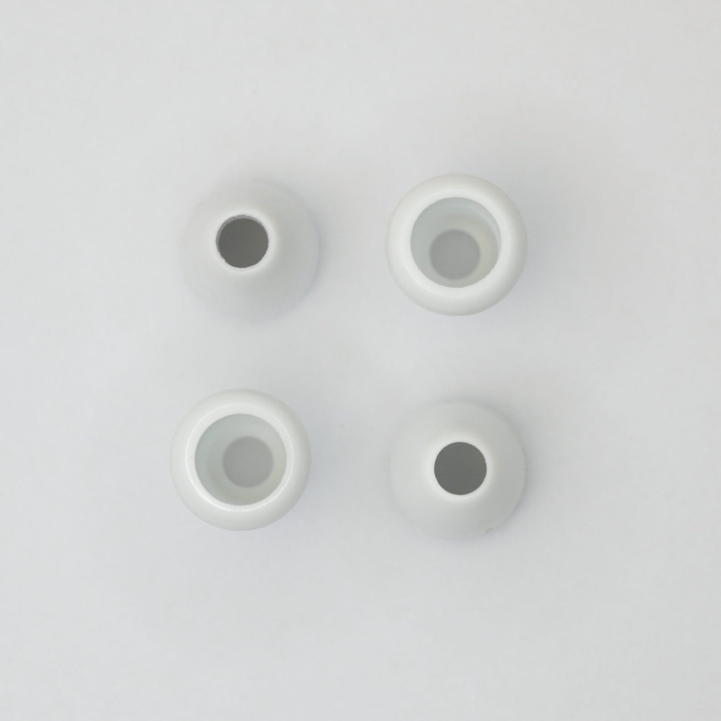 4mm White Cord-Ends 4pk