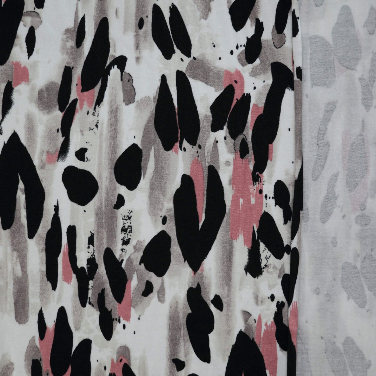 Abstract Watercolour Leopard Print Jersey per/metre