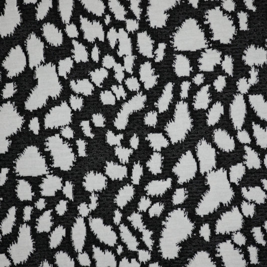 B&W Spot Knit Jacquard Jersey per/metre