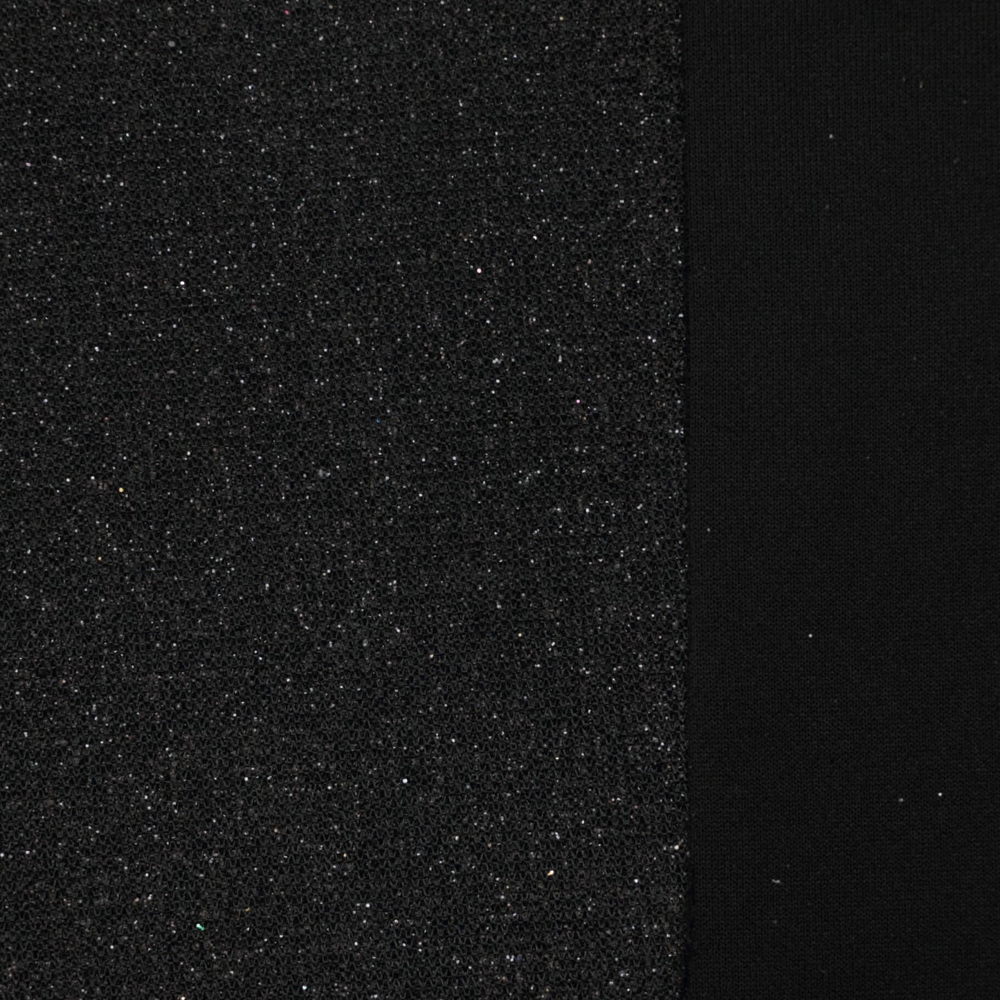 Black Glitter Scuba per/metre