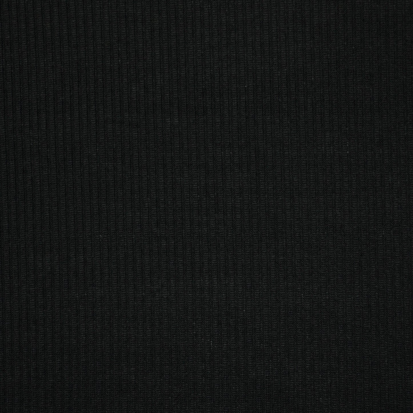 Black Ribbed Jersey 1m