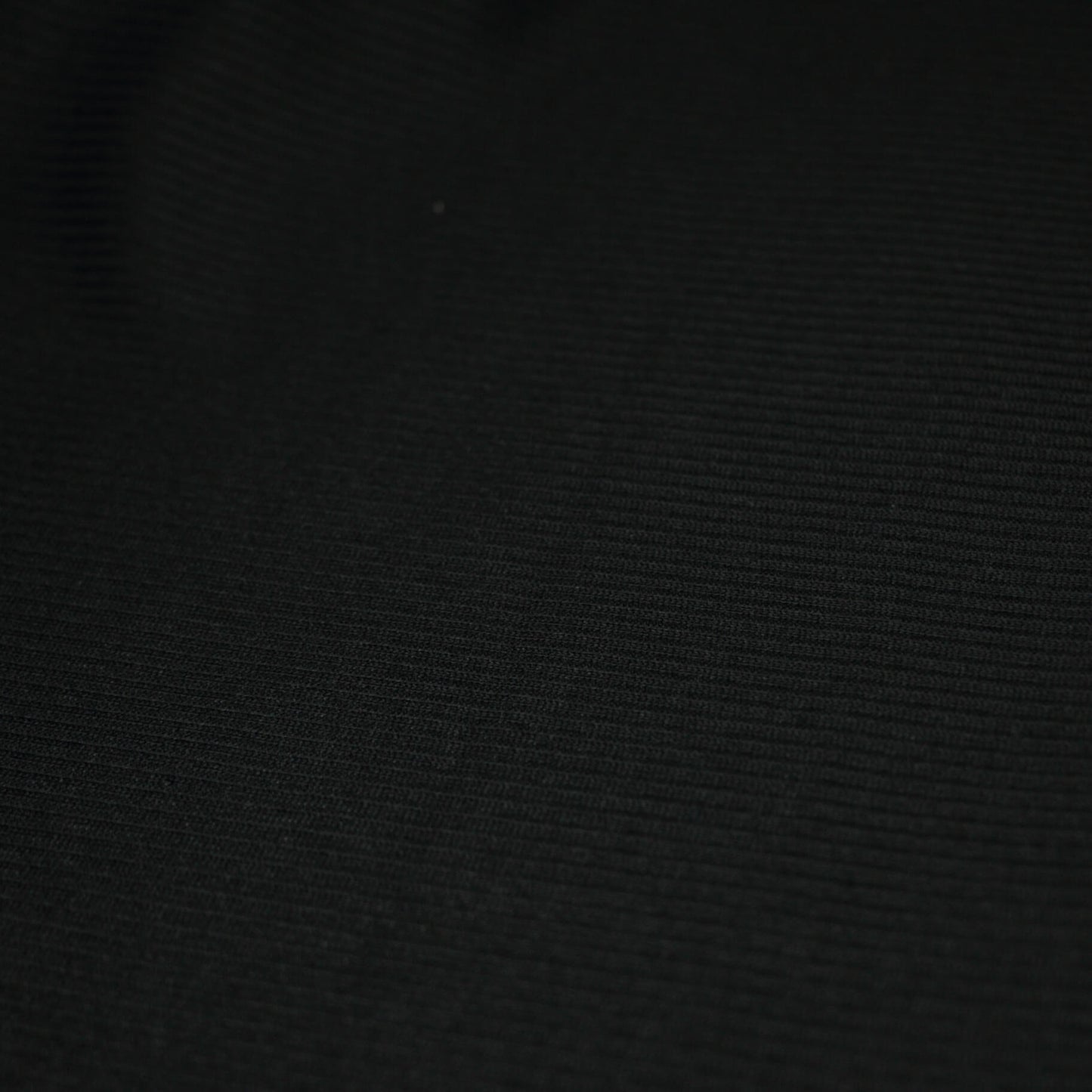 Black Ribbed Jersey 1m
