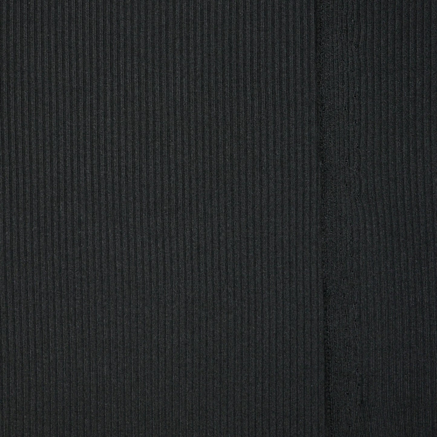 Black Ribbed Jersey per/metre