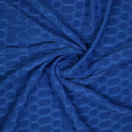Royal Blue Honeycomb Jersey 1m
