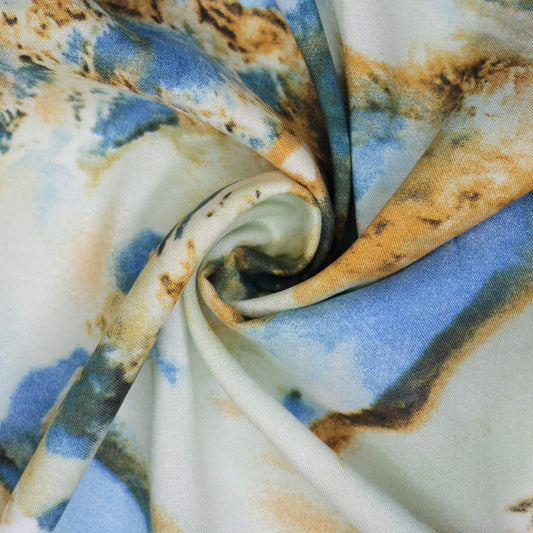 Blue Marble Viscose 1m