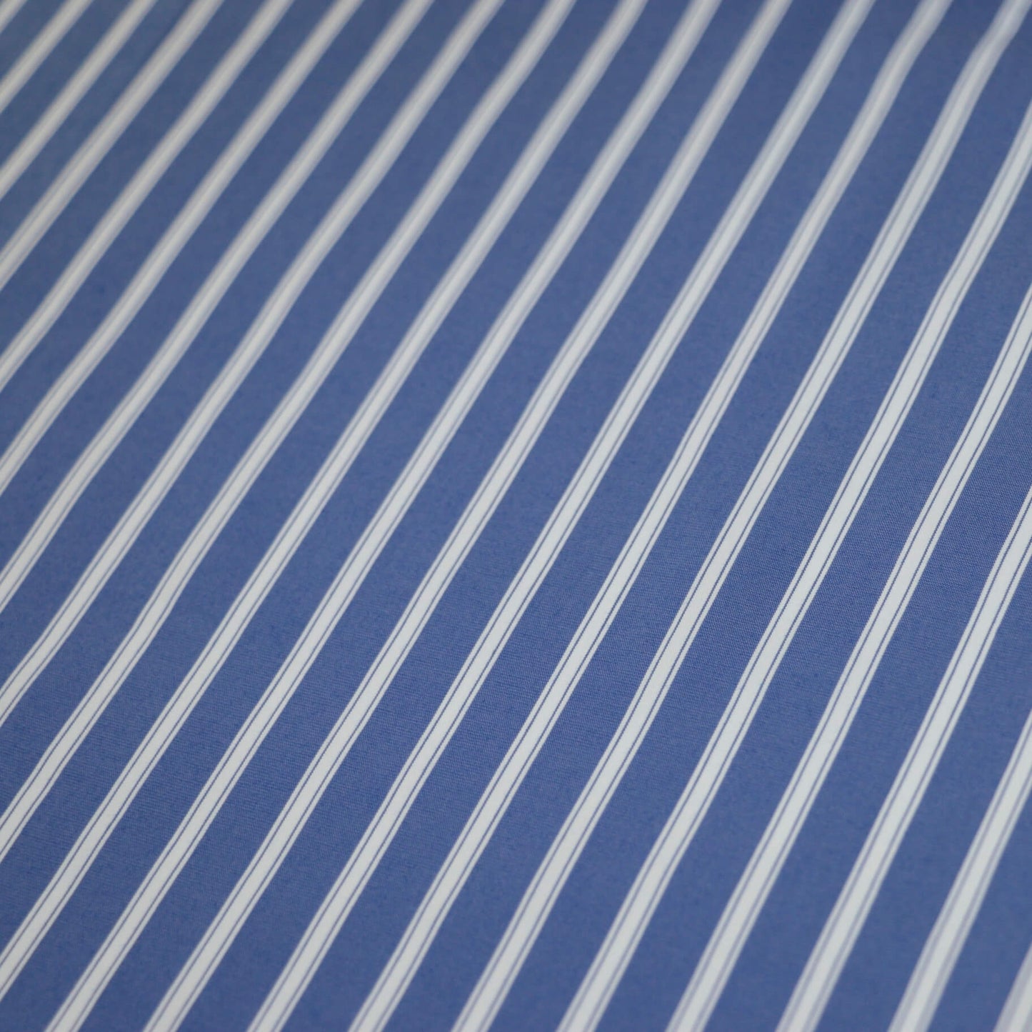 Blue Stripe Polycotton 1m