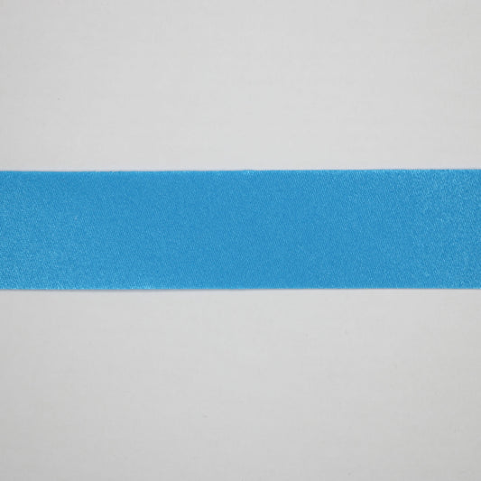 Bright Turquoise Unfolded Satin Bias-Binding 27mm x 4m