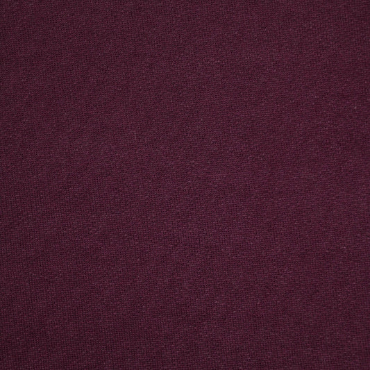 Burgundy Fleece-Back Sweatshirt per/metre