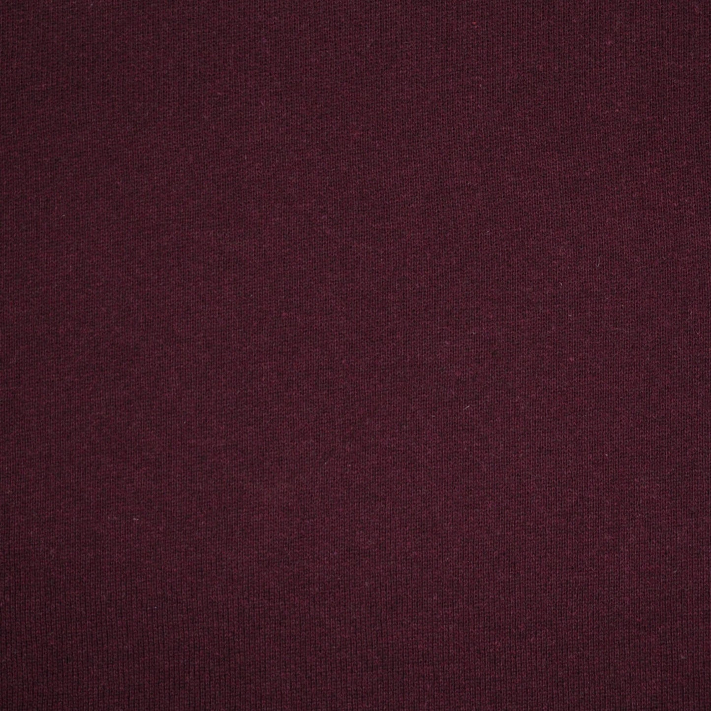 Burgundy Tubular Fleece-Back Sweatshirt per/metre