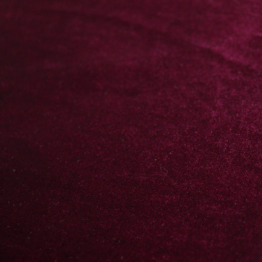 Burgundy Spandex Velour per/metre
