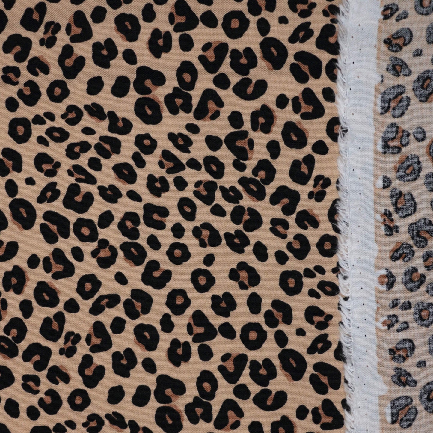 Classic Leopard Print 100% Viscose per/metre