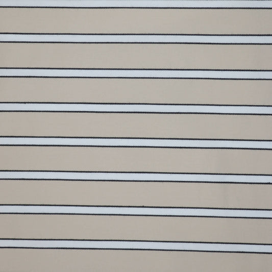 Cream Stripe Bengaline 1m