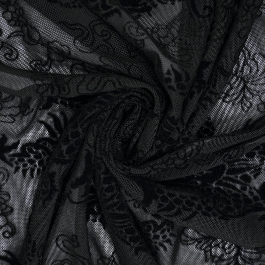 Dragon Flock Stretch Mesh 1m