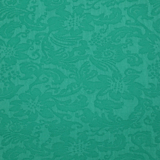Green Floral Embossed Jacquard 1m