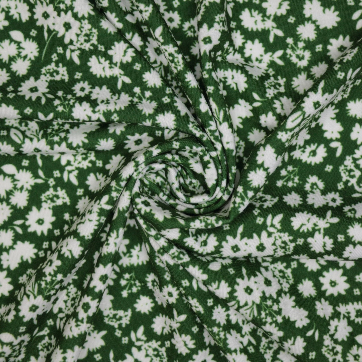 Green Floral Jersey 1m