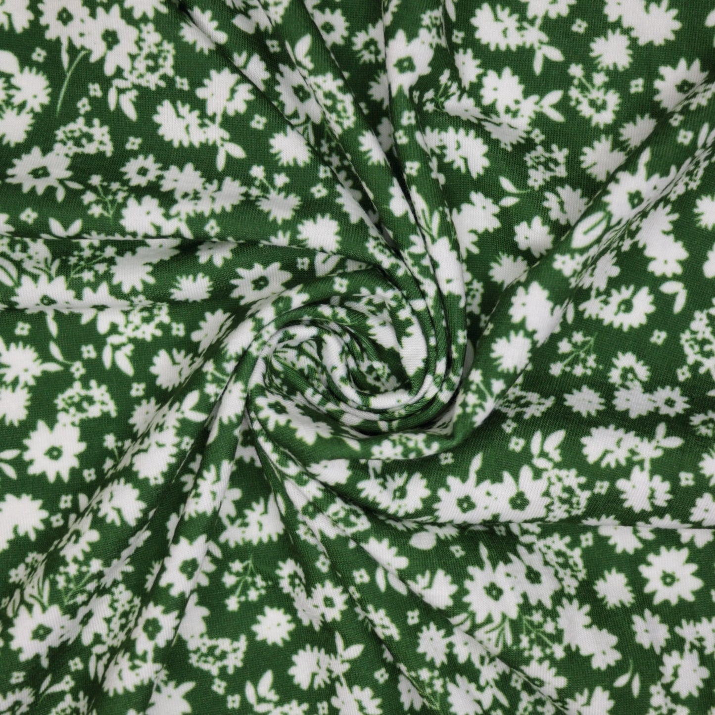 Green Floral Jersey 1m
