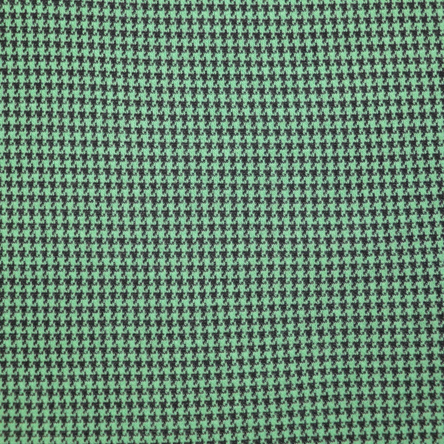 Green Houndstooth Jacquard Jersey 1m