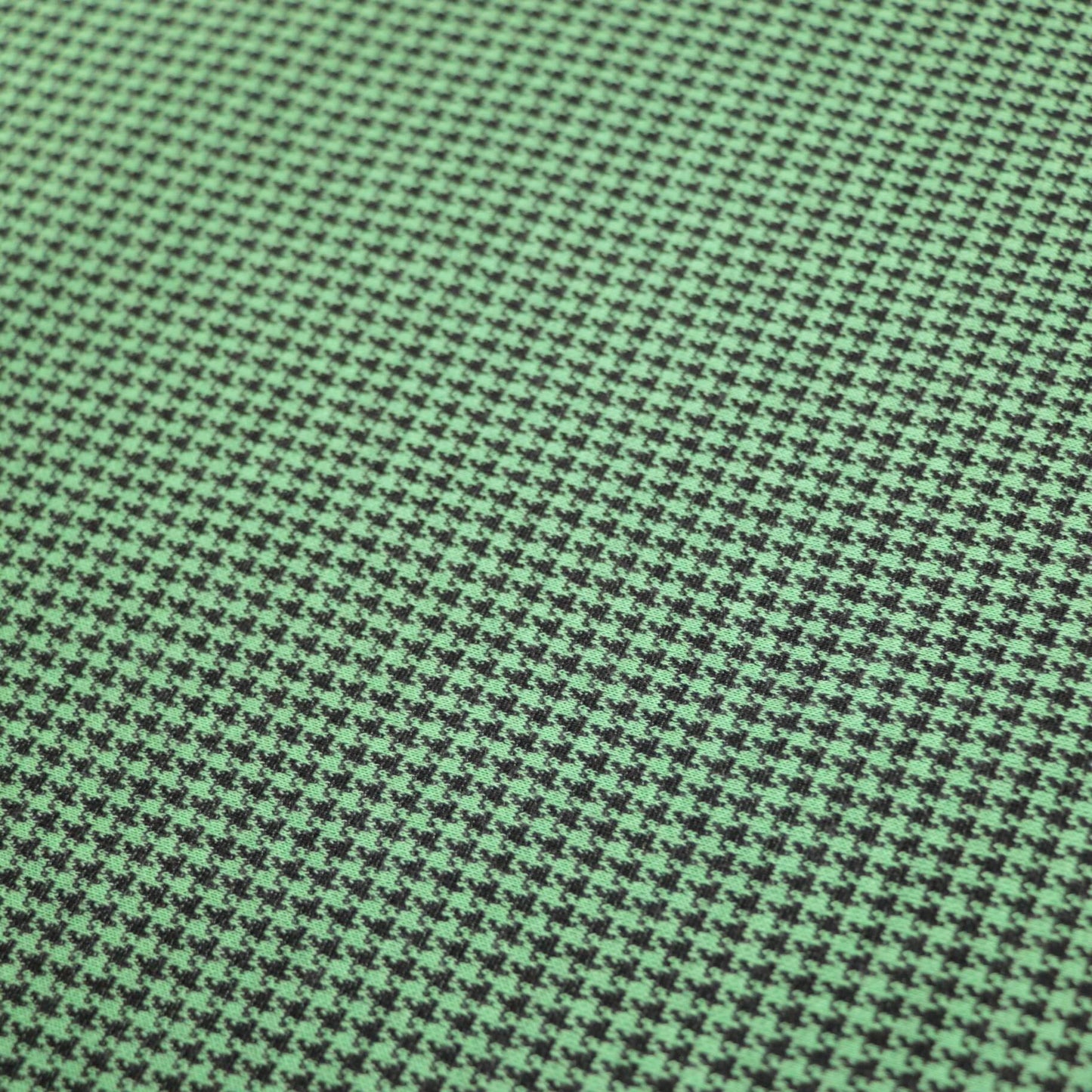 Green Houndstooth Jacquard Jersey 1m