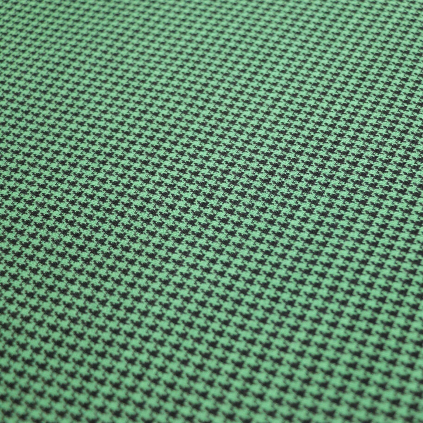 Green Houndstooth Jacquard Jersey 1m