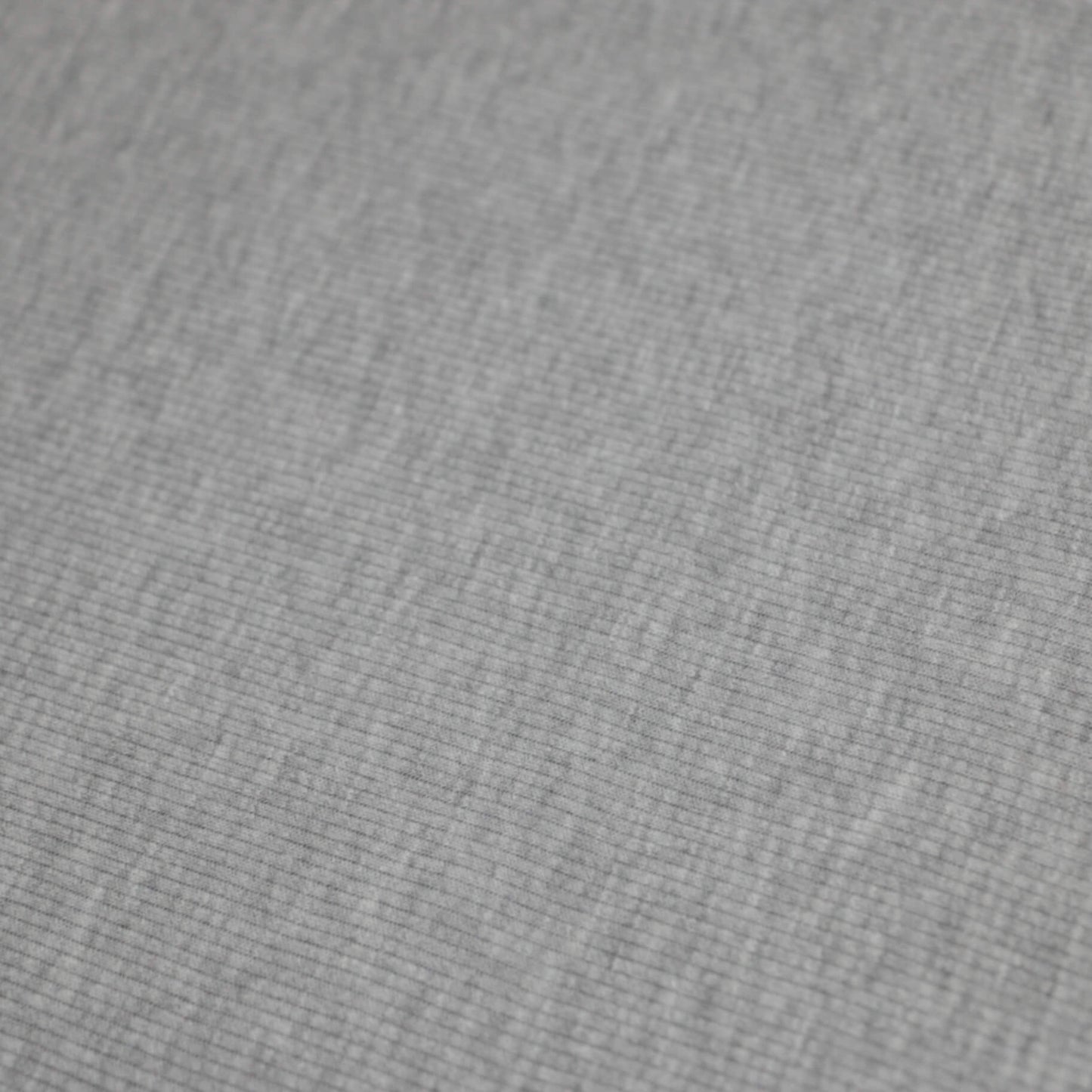 Grey Ribbed Cotton Jersey 1m