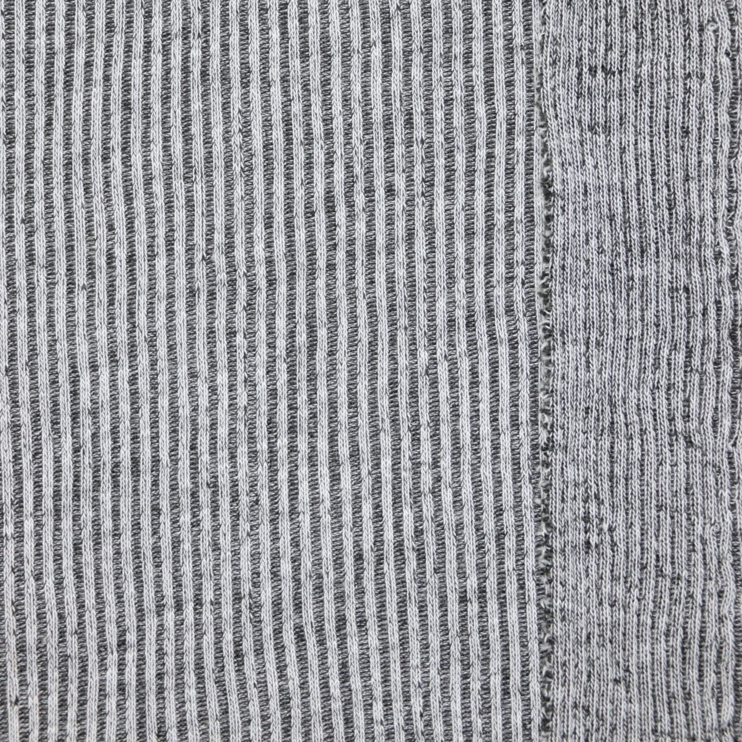 Grey Ribbed Knit Jersey 1m