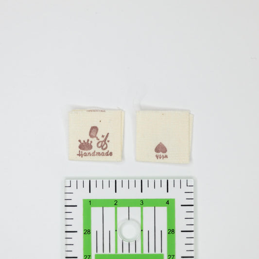 Handmade with Love Woven Label with Scissors 10pk
