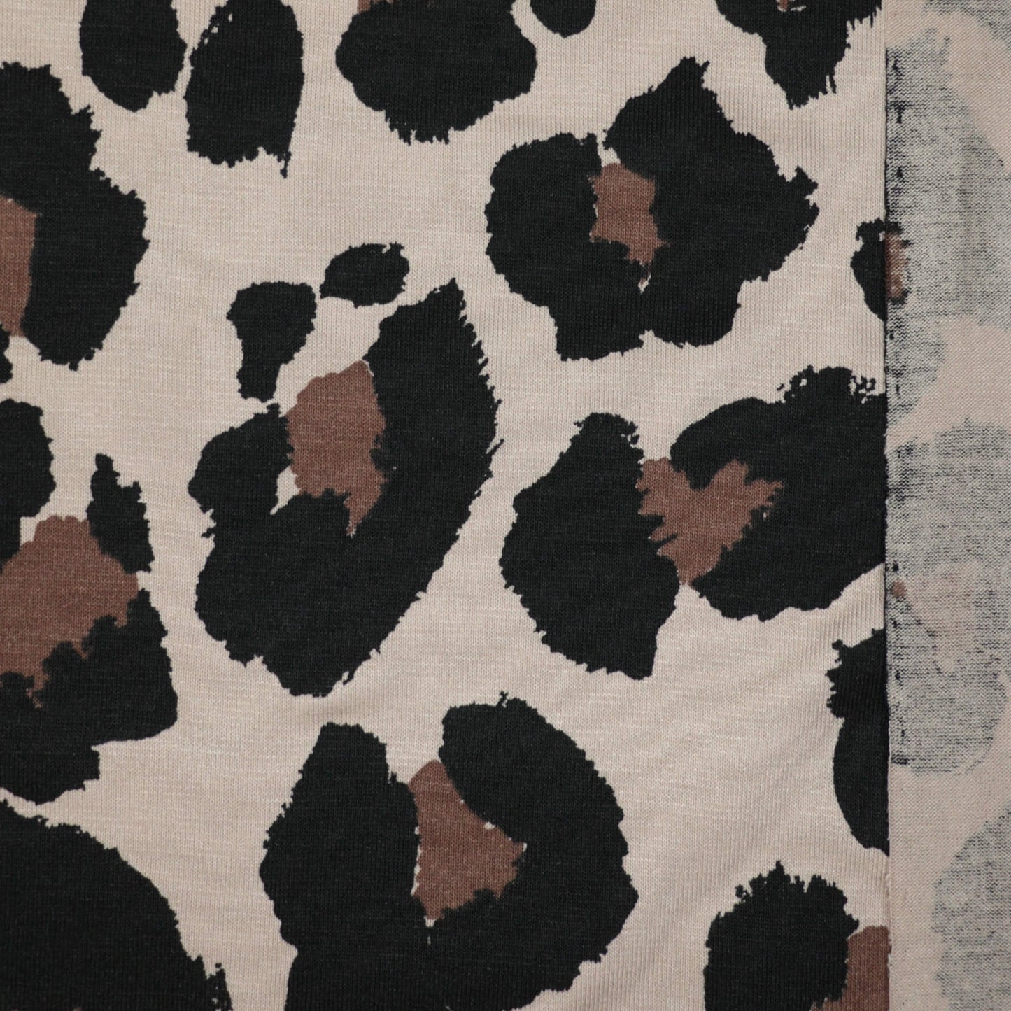 Tan Leopard Print Jersey 1m