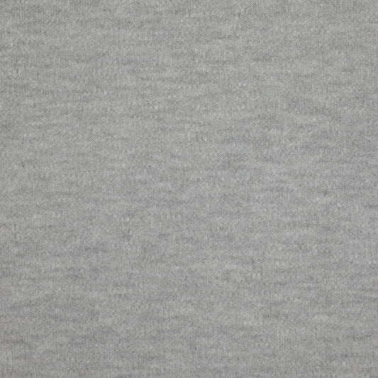 Light Grey Melange Cotton Jersey per/metre